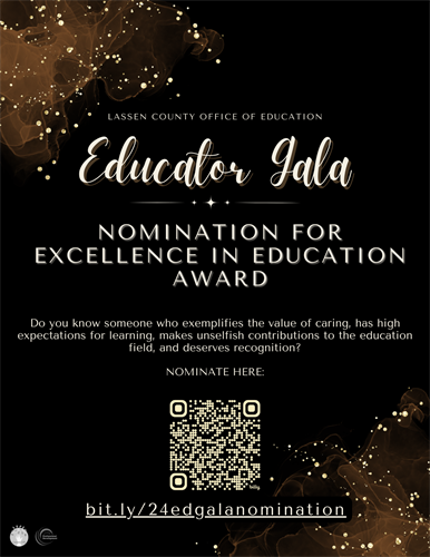 2024 Educator Gala Nomination for Excellence in Education Awards